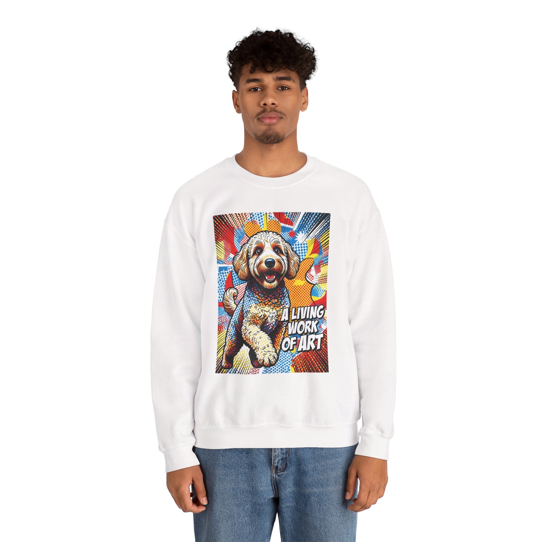 Goldendoodle Sweatshirt | Living Work of Art Collection | Pop Art