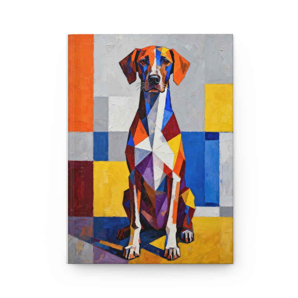 German Shorthaired Pointer Notebook | Living Work of Art Collection | Cubist Style