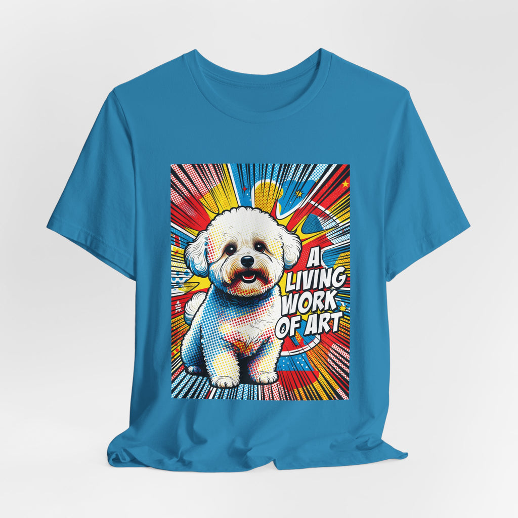 Bichon Frise T Shirt | Living Work of Art Collection | Pop Art