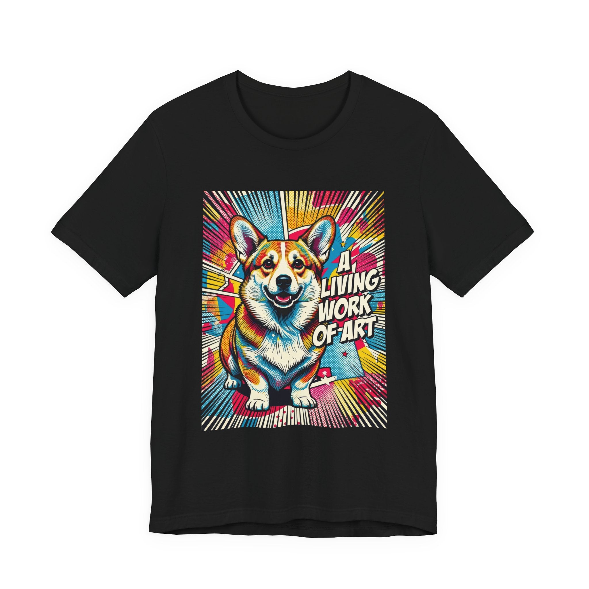 Corgi T Shirt | Living Work of Art Collection | Pop Art