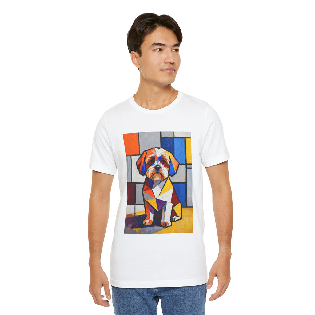 Shih-Poo T Shirt | Living Work of Art Collection | Cubist Style