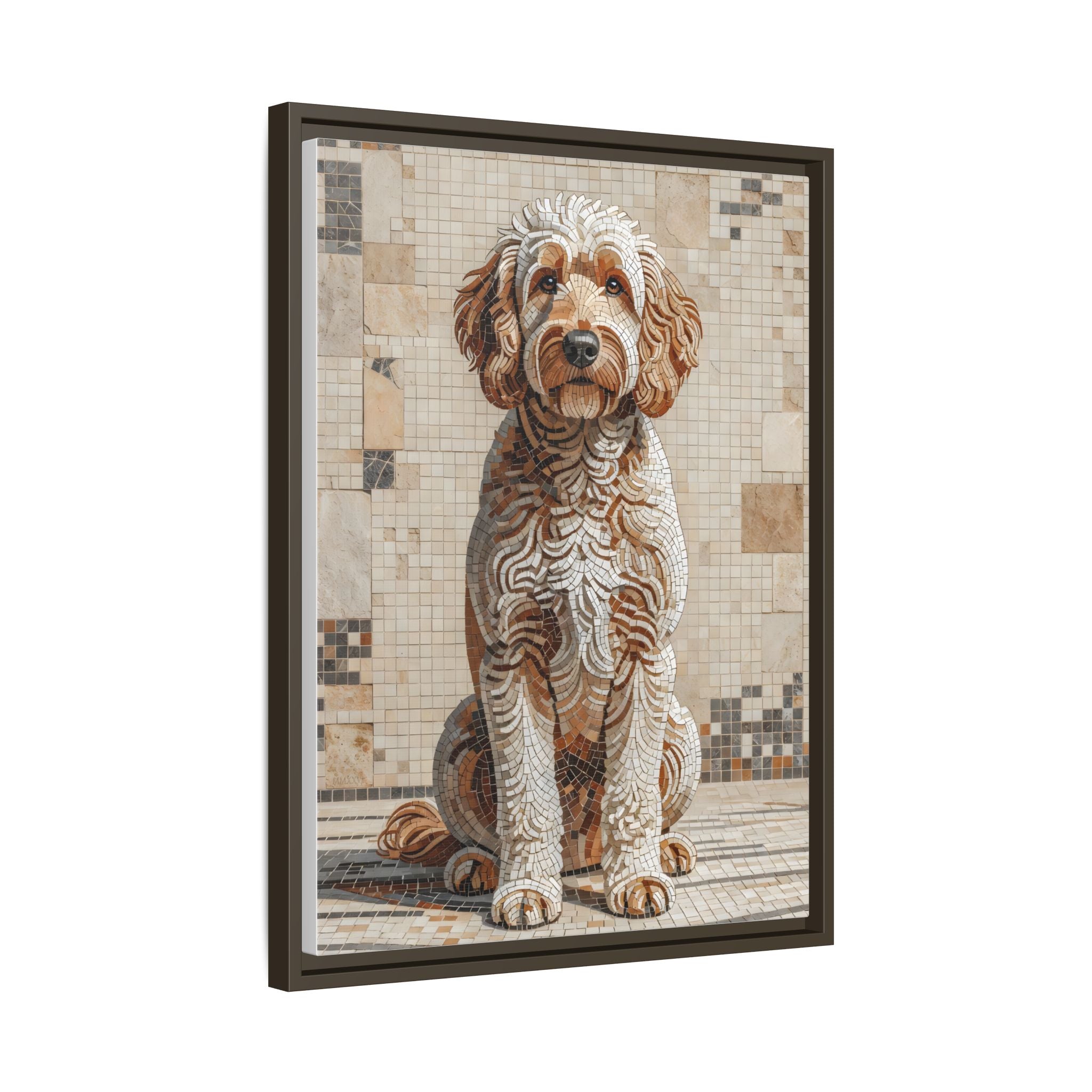 Goldendoodle Canvas Wall Art | Living Work of Art Collection | Mosaic Style Print