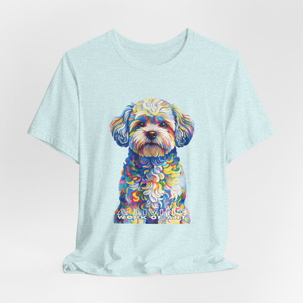 Shih-Poo T Shirt | Living Work of Art Collection | Pointillism Style