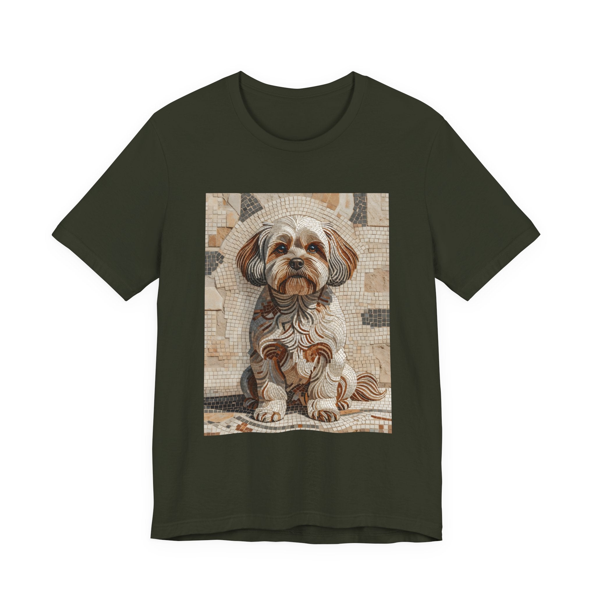 Shih-Poo T Shirt | Living Work of Art Collection | Mosaic Style
