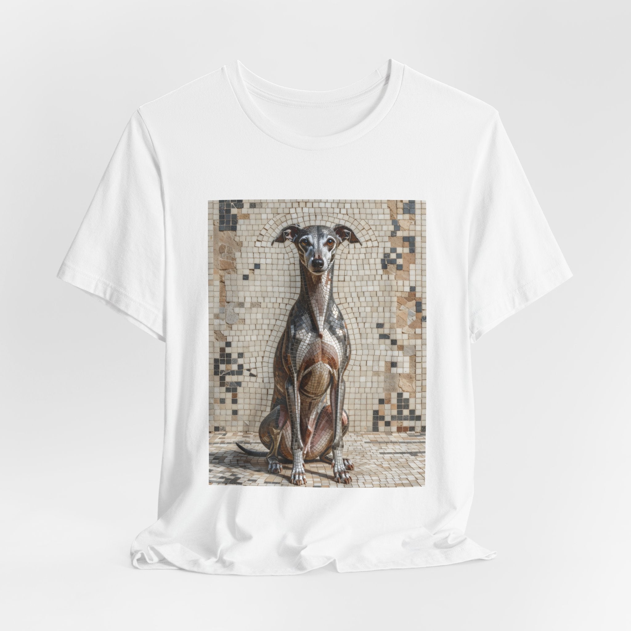 Italian Greyhound T Shirt | Living Work of Art Collection | Mosaic Style