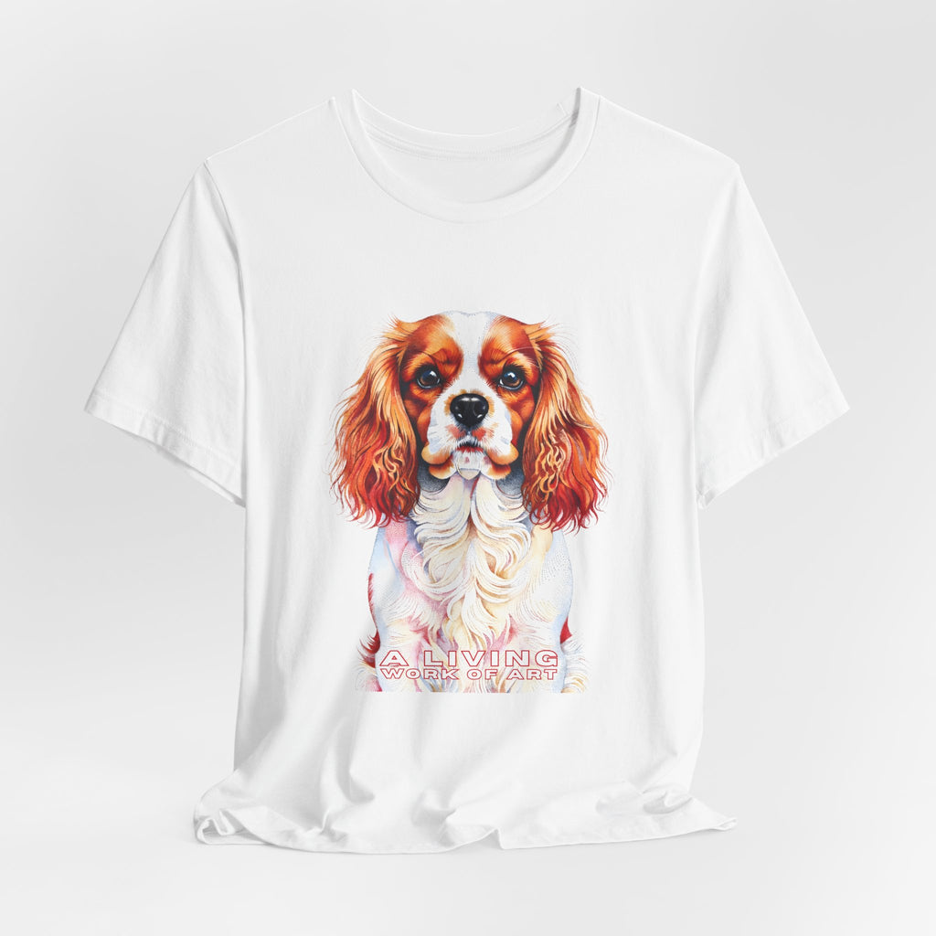 Cavalier King Charles Spaniel T Shirt | Living Work of Art Collection | Pointillism Style