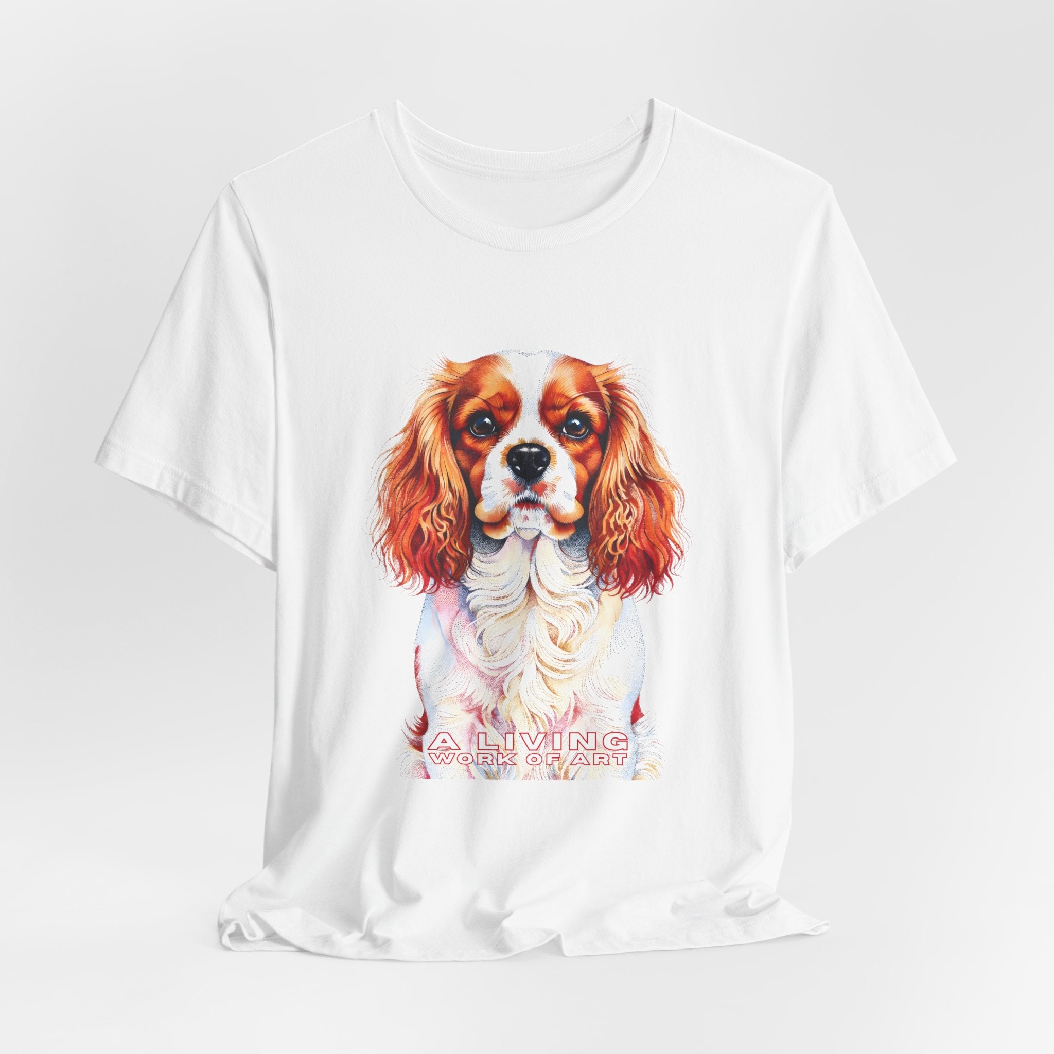 Cavalier King Charles Spaniel T Shirt | Living Work of Art Collection | Pointillism Style