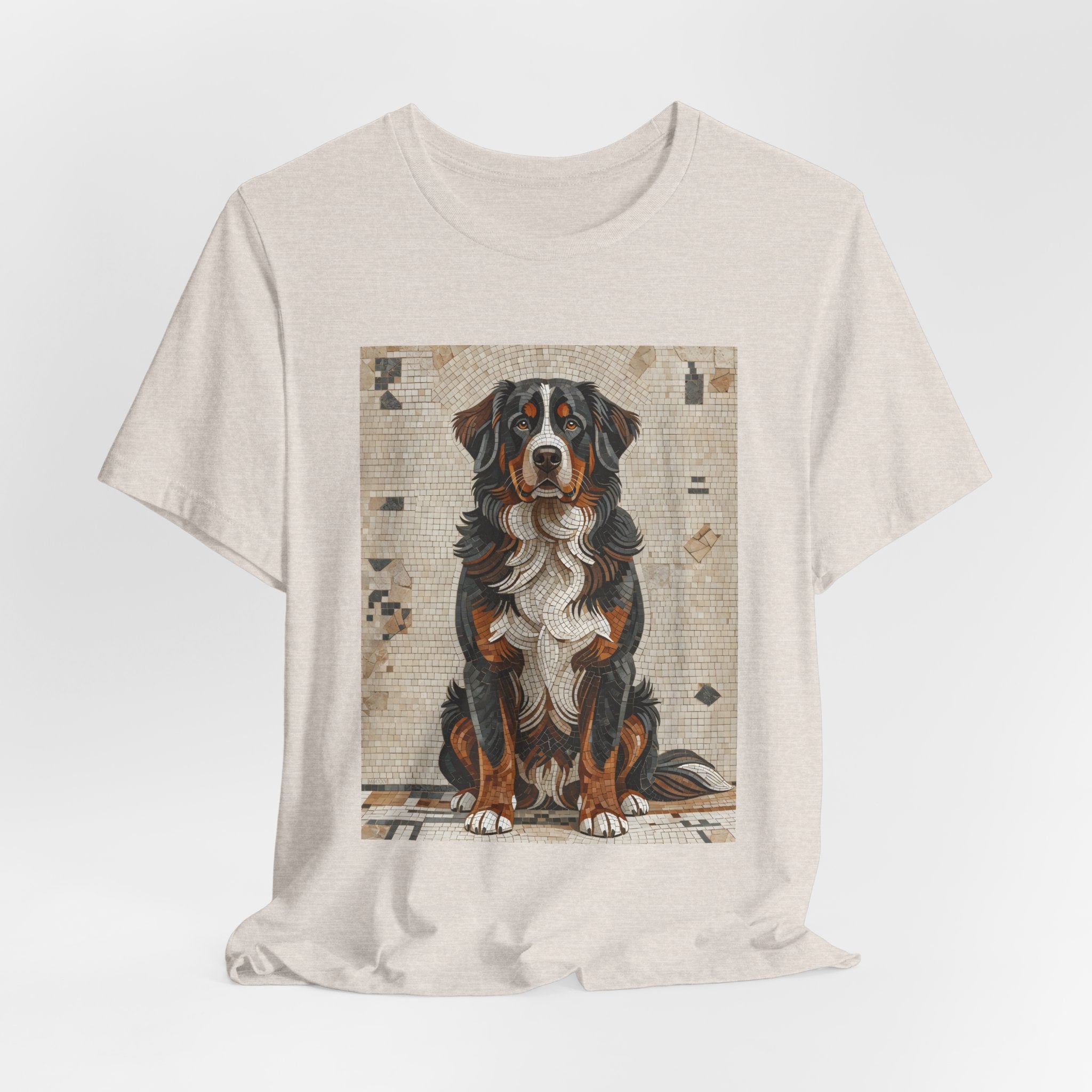 Bernese Mountain Dog T Shirt | Living Work of Art Collection | Mosaic Style