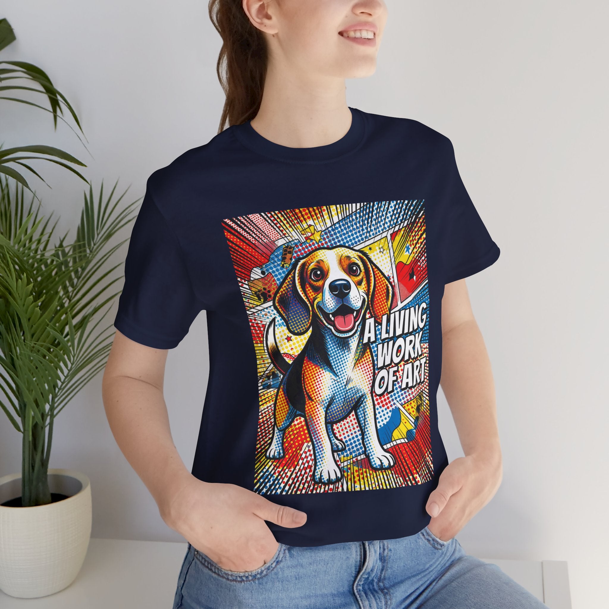 Beagle T Shirt | Living Work of Art Collection | Pop Art