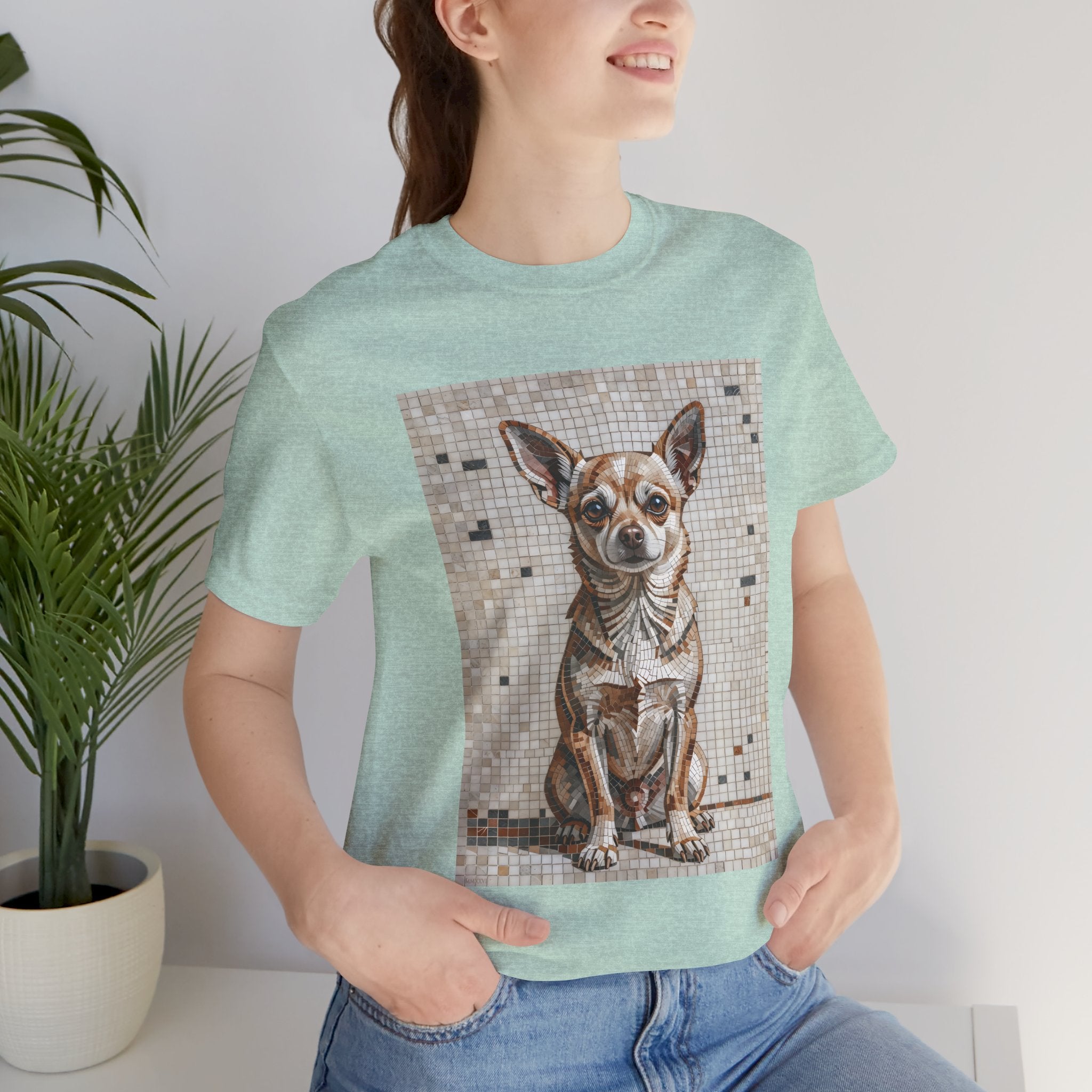 Chihuahua T Shirt | Living Work of Art Collection | Mosaic Style