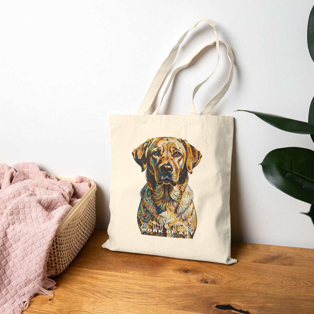 Labrador Retriever Tote Bag | Living Work of Art Collection | Pointillism Style