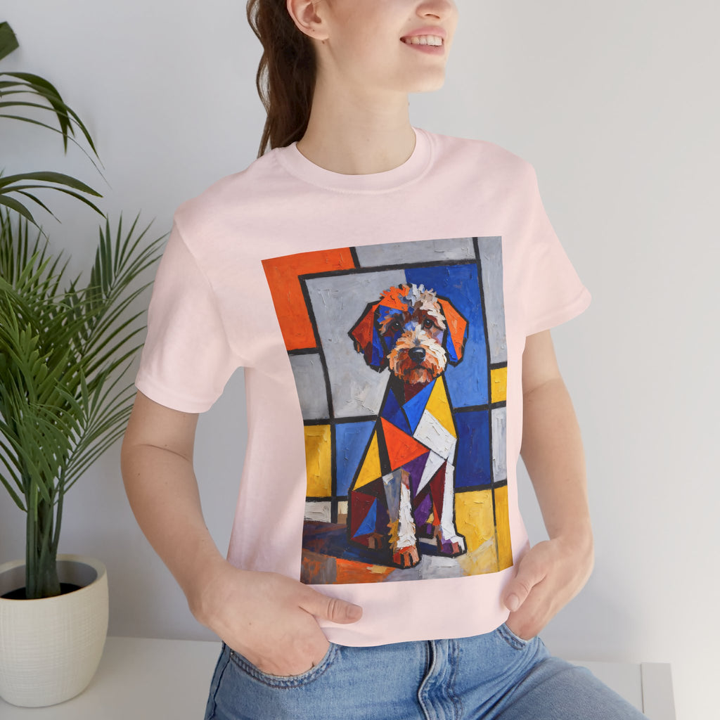Schnoodle T Shirt | Living Work of Art Collection | Cubist Style