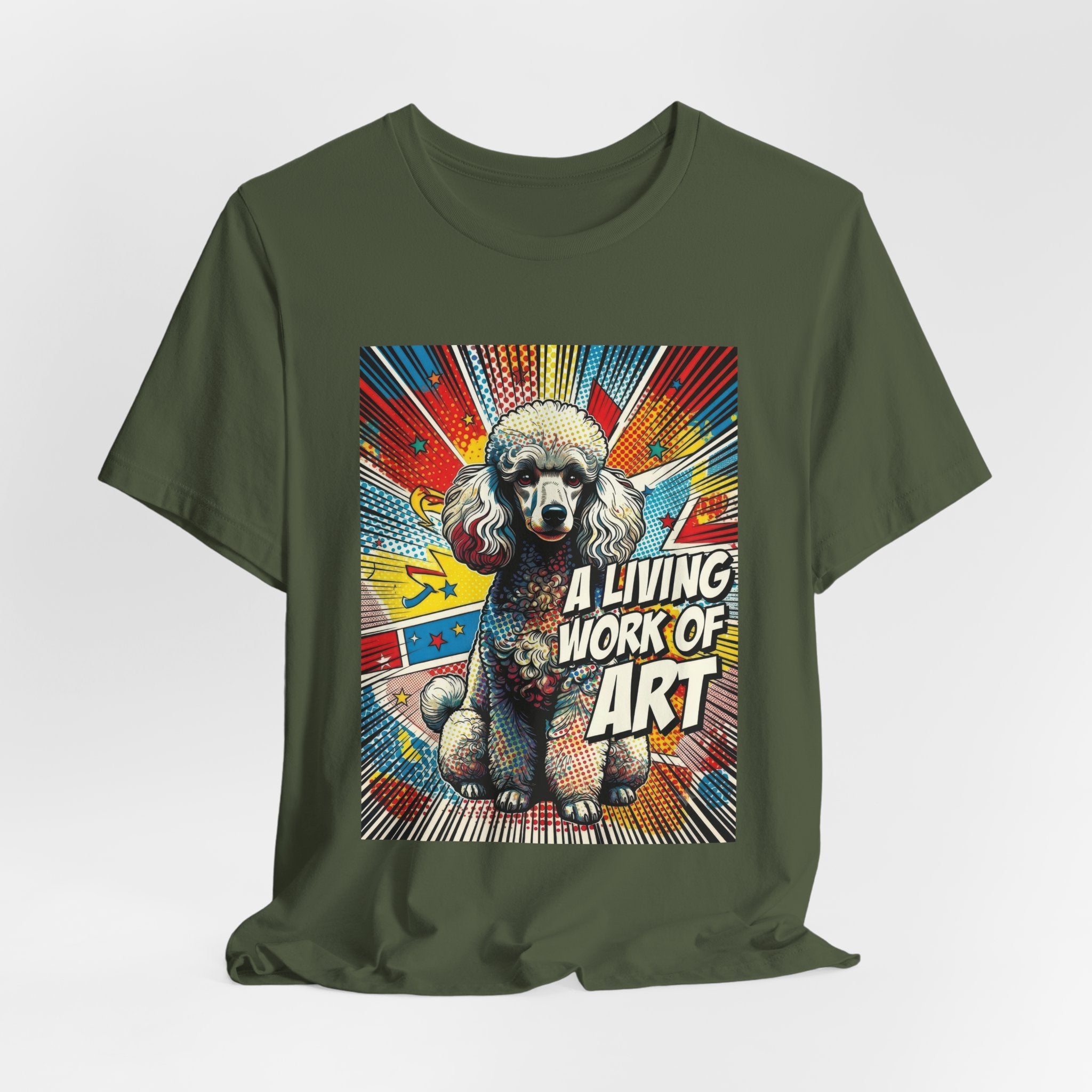 Poodle T Shirt | Living Work of Art Collection | Pop Art