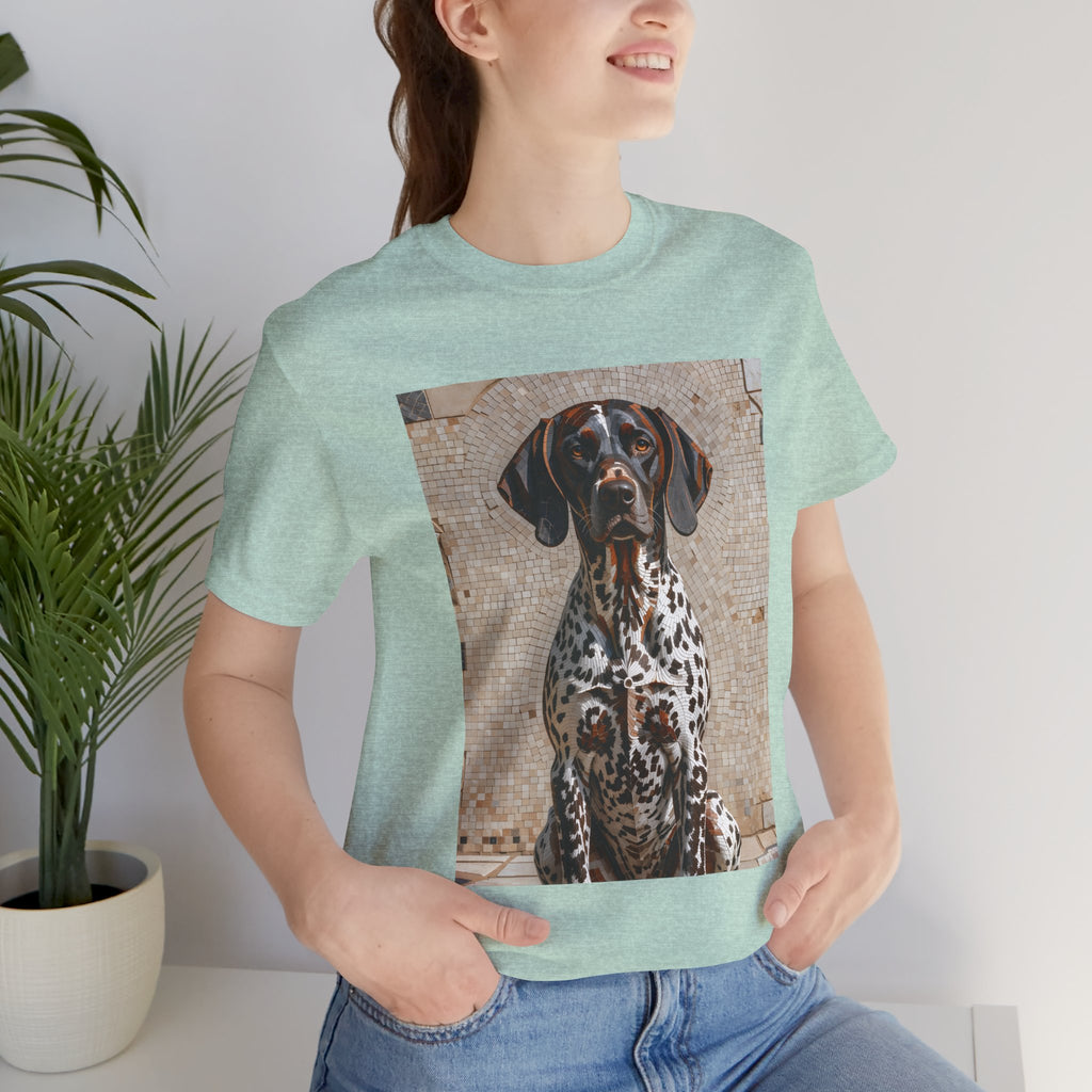 German Shorthaired Pointer T Shirt | Living Work of Art Collection | Mosaic Style
