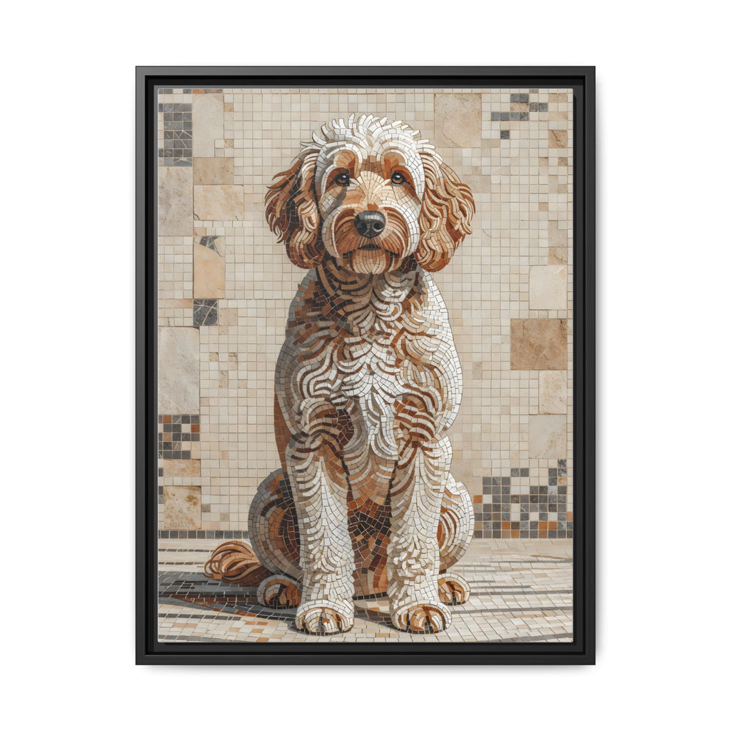 Goldendoodle Canvas Wall Art | Living Work of Art Collection | Mosaic Style Print