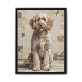 Goldendoodle Canvas Wall Art | Living Work of Art Collection | Mosaic Style Print