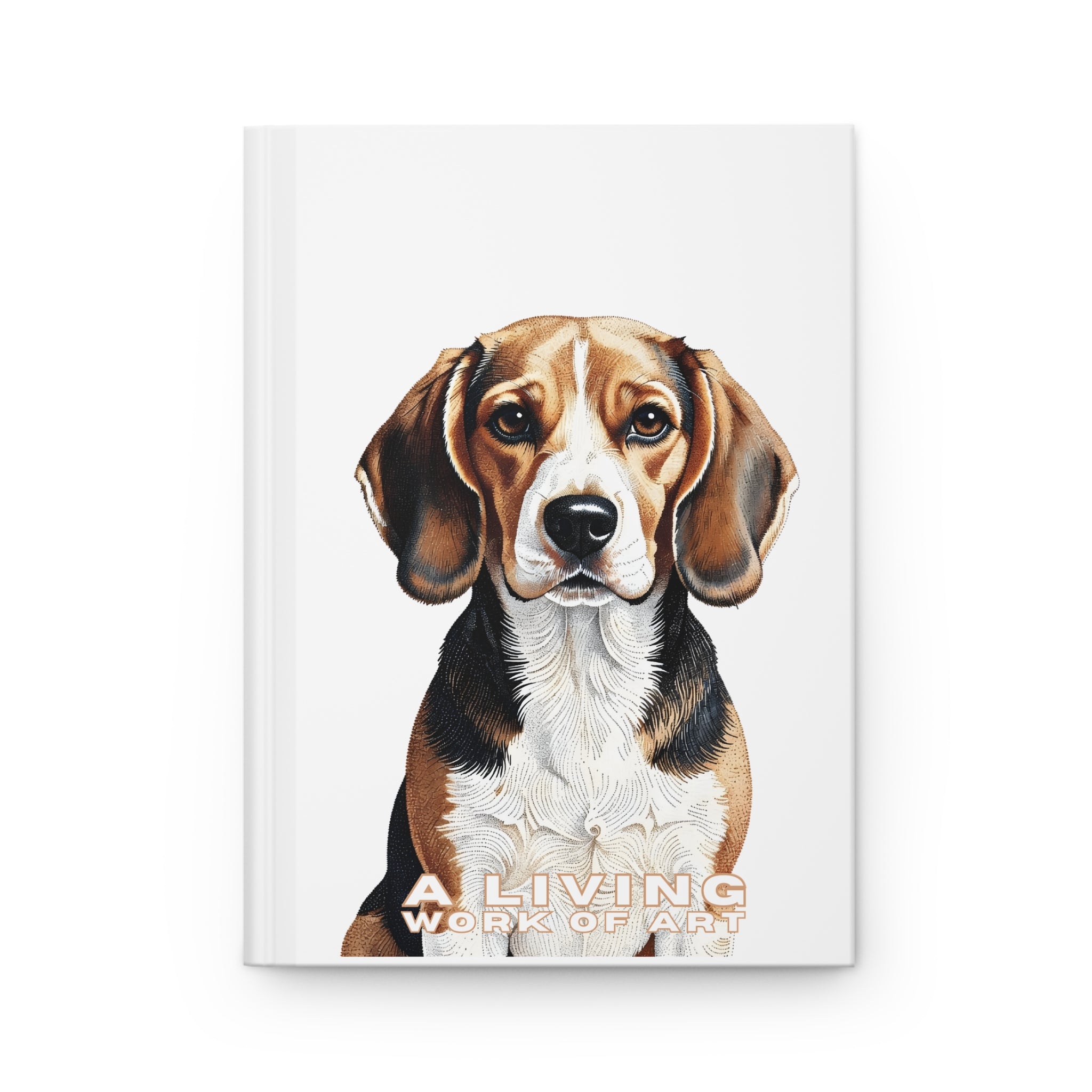 Beagle Notebook | Living Work of Art Collection | Pointillism Style