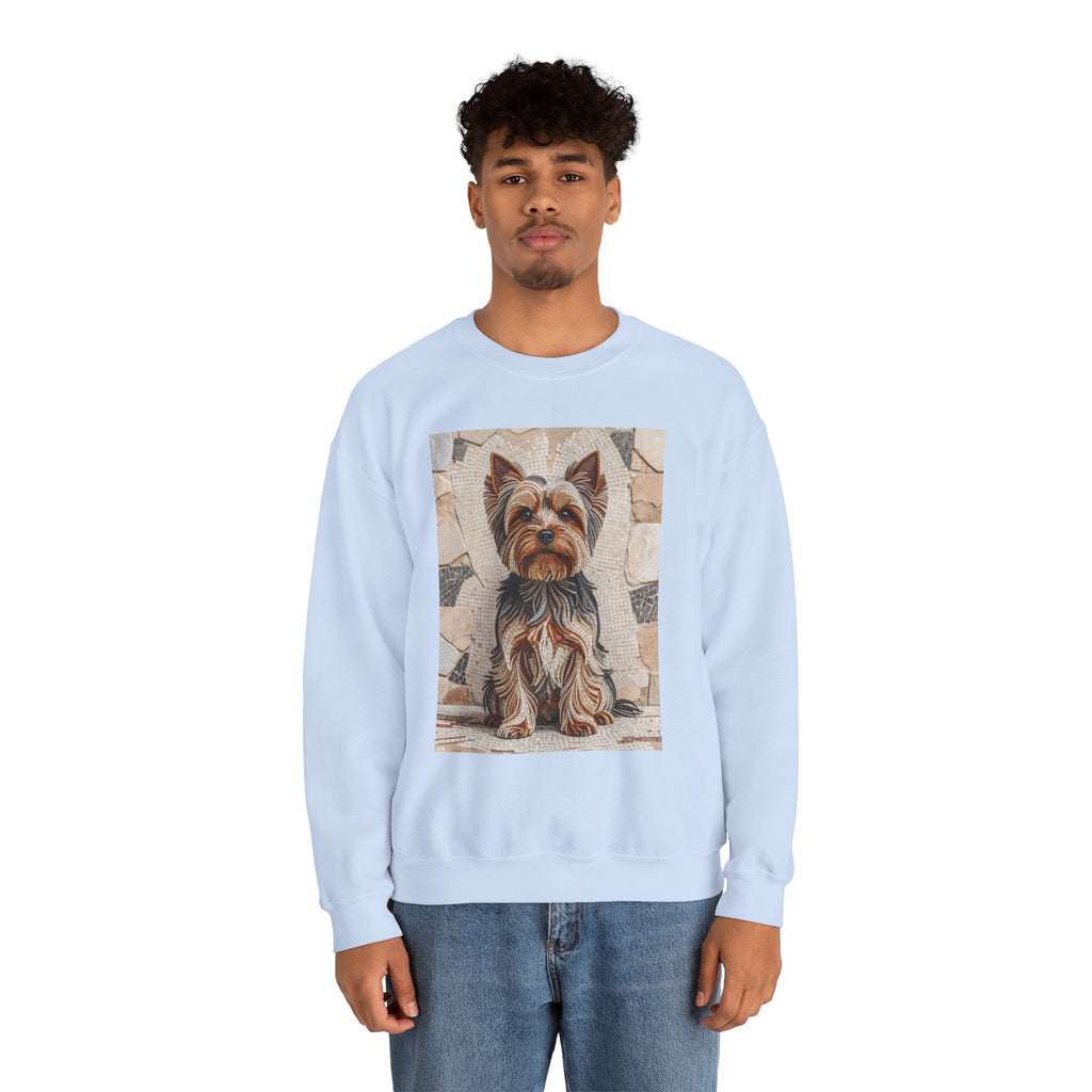 Yorkshire Terrier Sweatshirt | Living Work of Art Collection | Mosaic Style