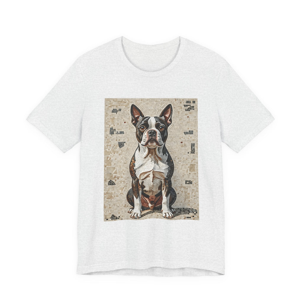 Boston Terrier T Shirt | Living Work of Art Collection | Mosaic Style
