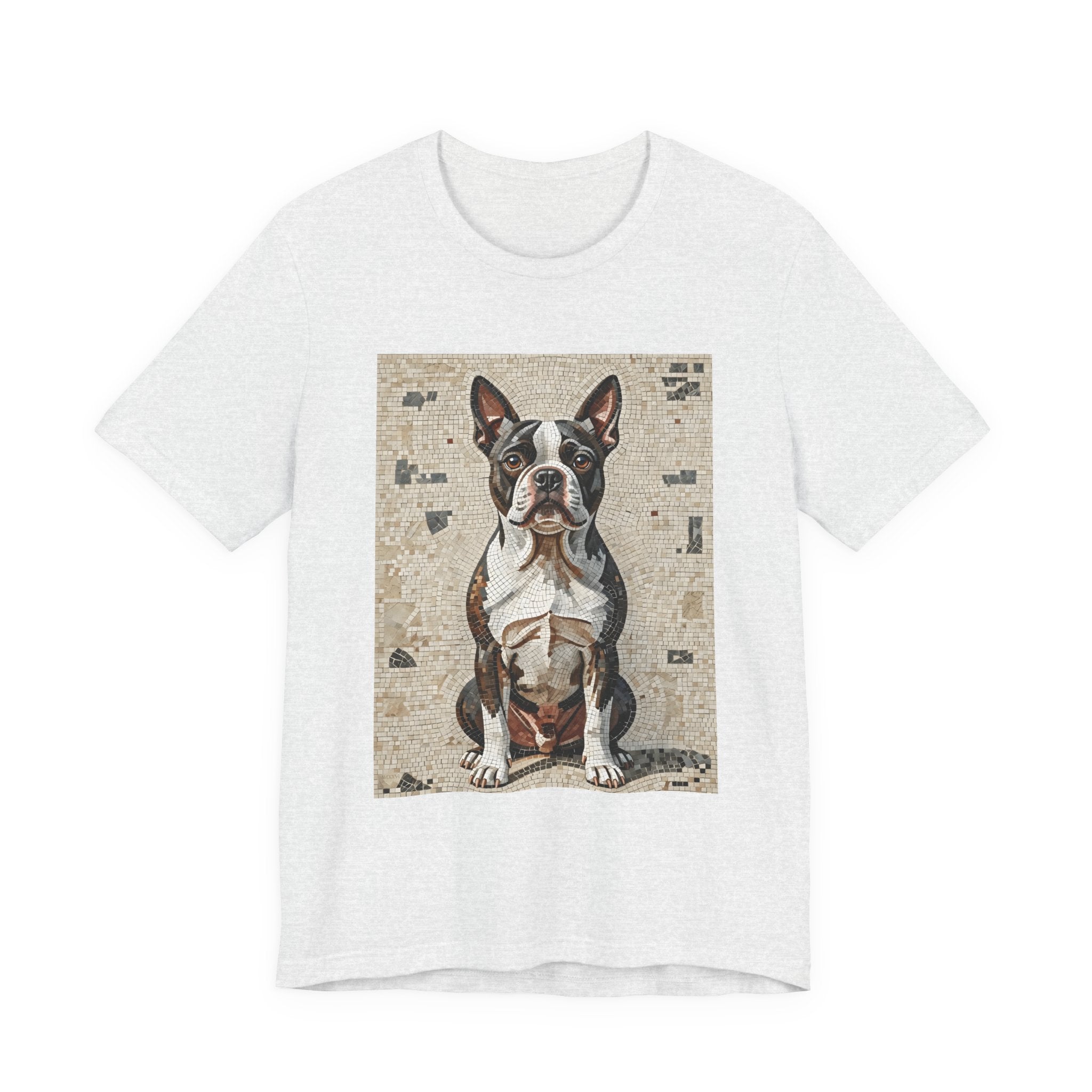 Boston Terrier T Shirt | Living Work of Art Collection | Mosaic Style