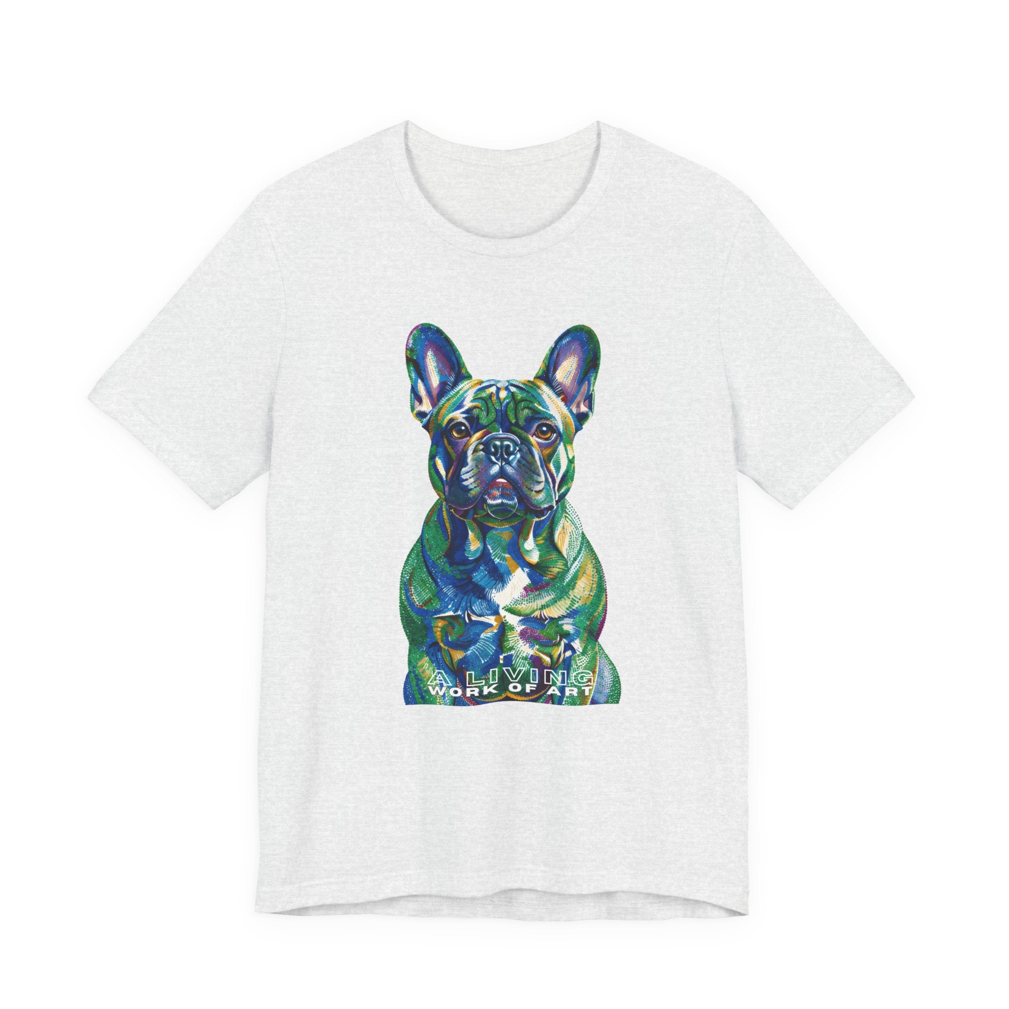 French Bulldog T Shirt | Living Work of Art Collection | Pointillism Style