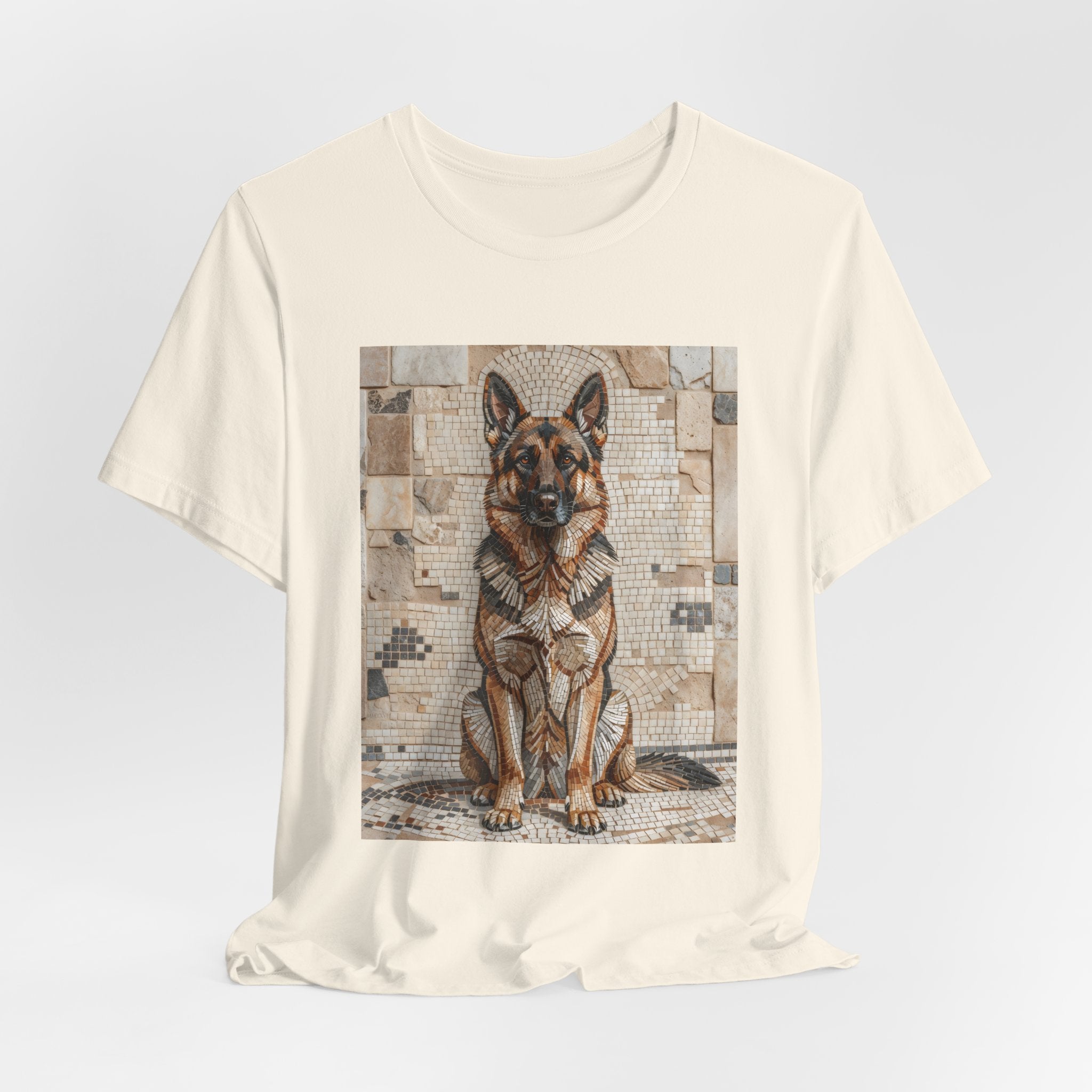 German Shepherd T Shirt | Living Work of Art Collection | Mosaic Style