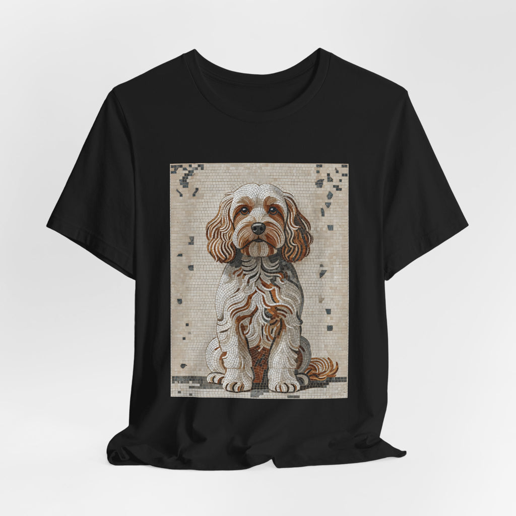 Cavapoo T Shirt | Living Work of Art Collection | Mosaic Style