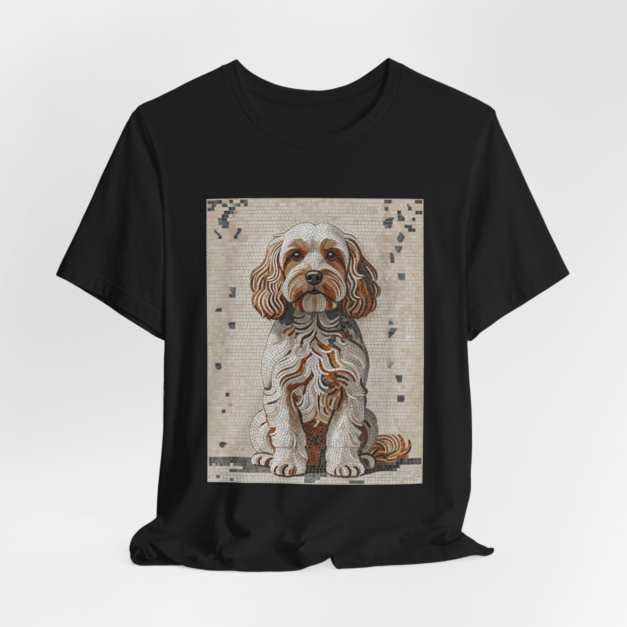 Cavapoo T Shirt | Living Work of Art Collection | Mosaic Style