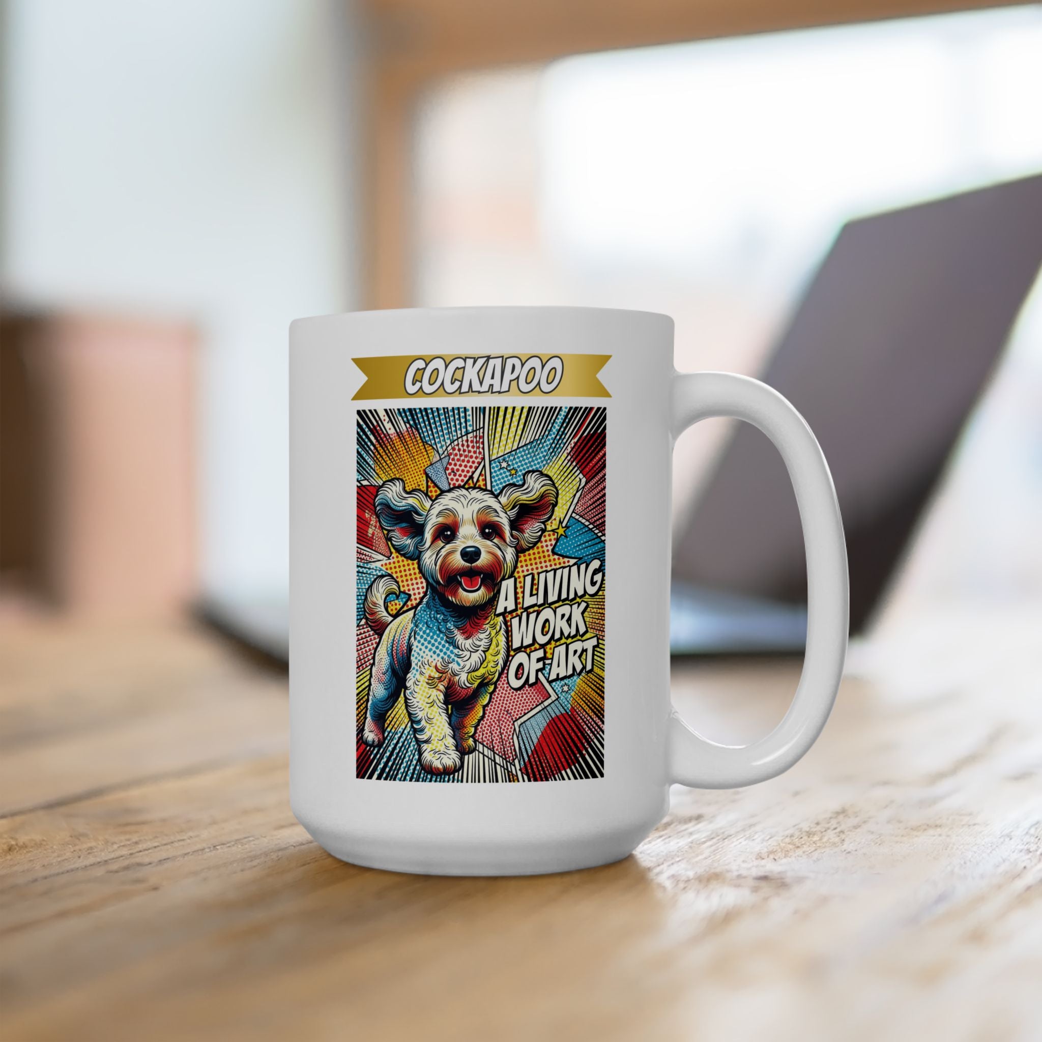 Cockapoo Coffee Mug | Living Work of Art Collection | Pop Art