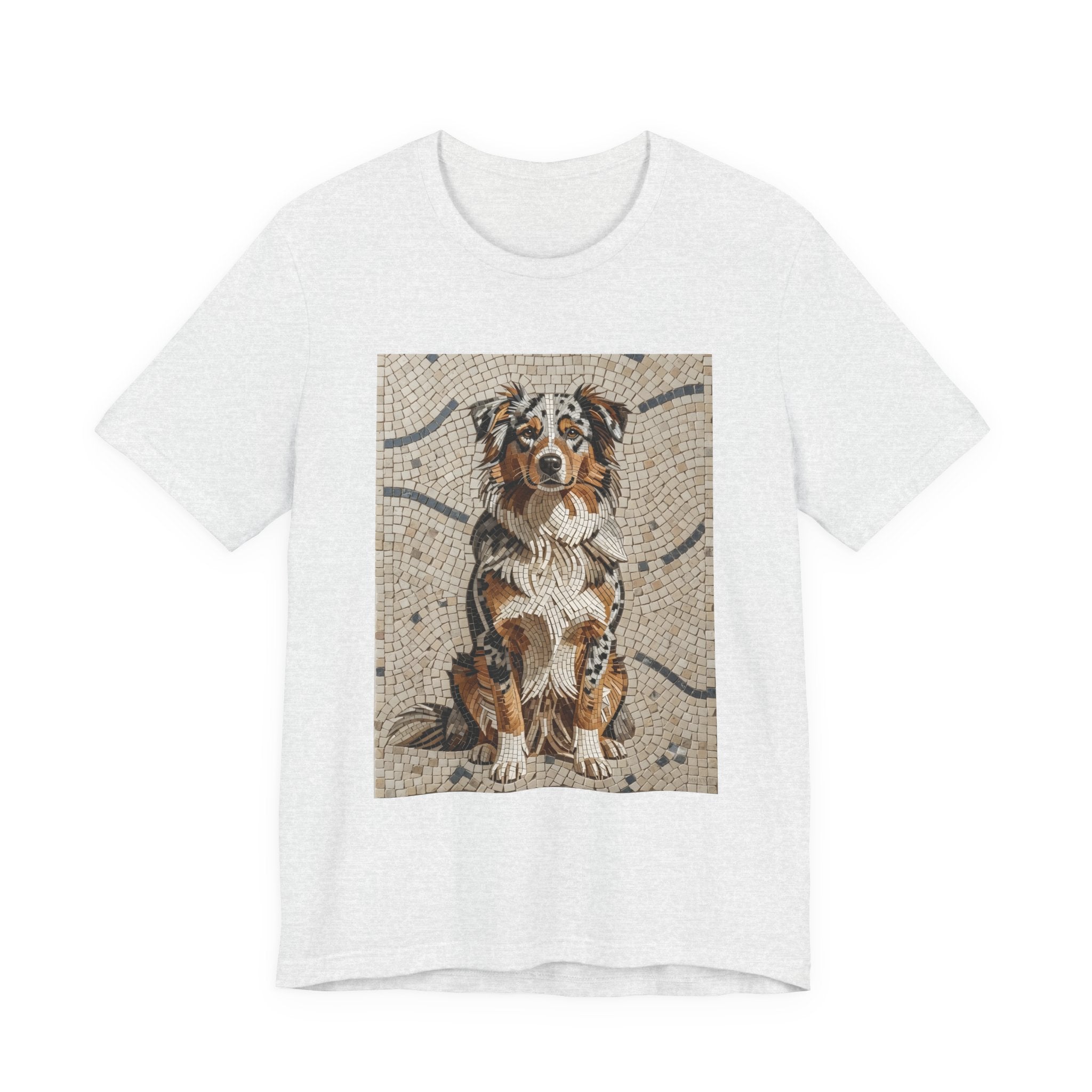 Australian Shepherd T Shirt | Living Work of Art Collection | Mosaic Style