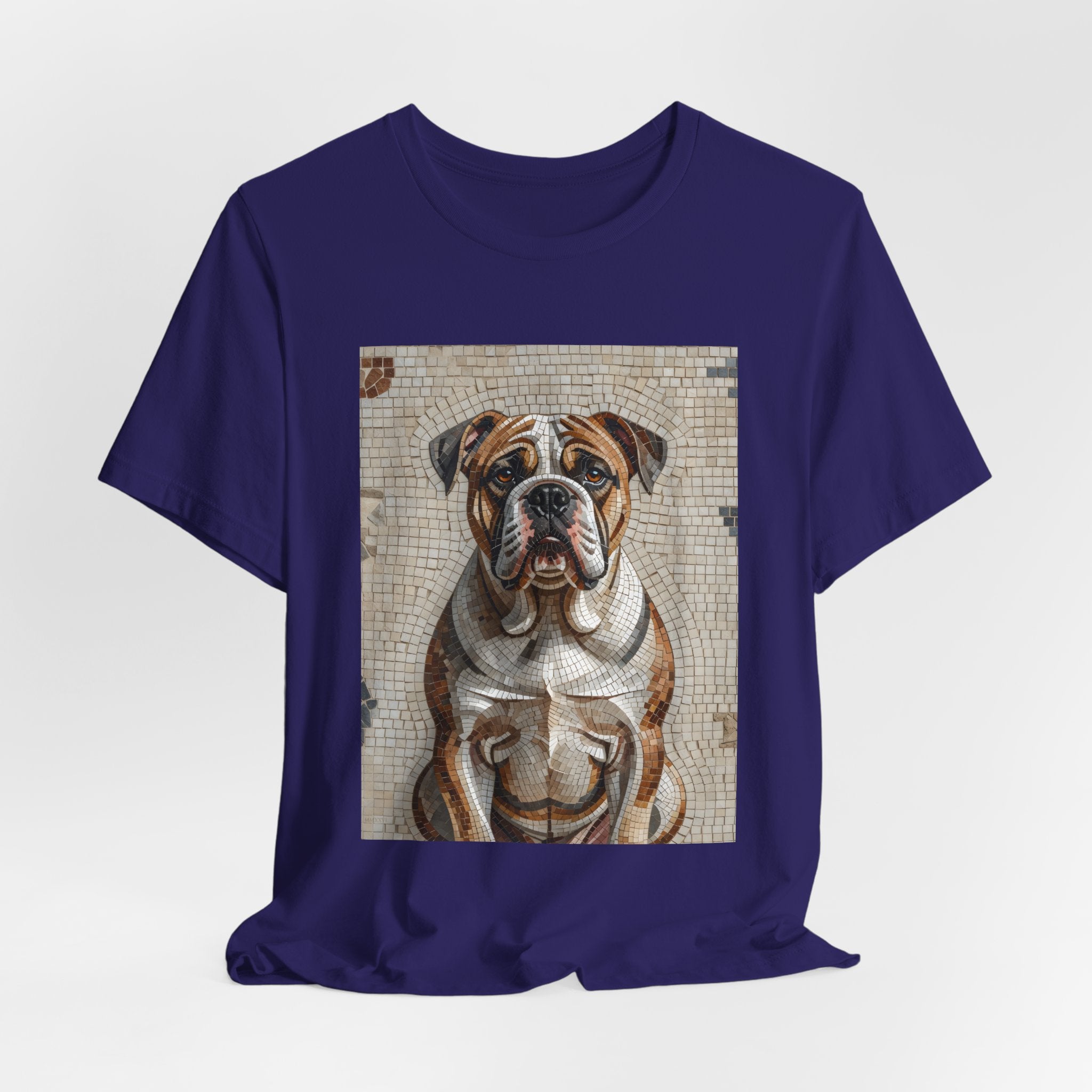 Bulldog T Shirt | Living Work of Art Collection | Mosaic Style