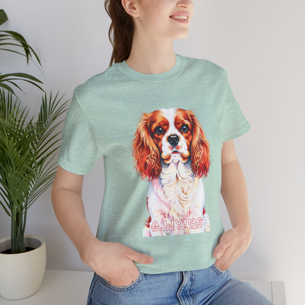 Cavalier King Charles Spaniel T Shirt | Living Work of Art Collection | Pointillism Style
