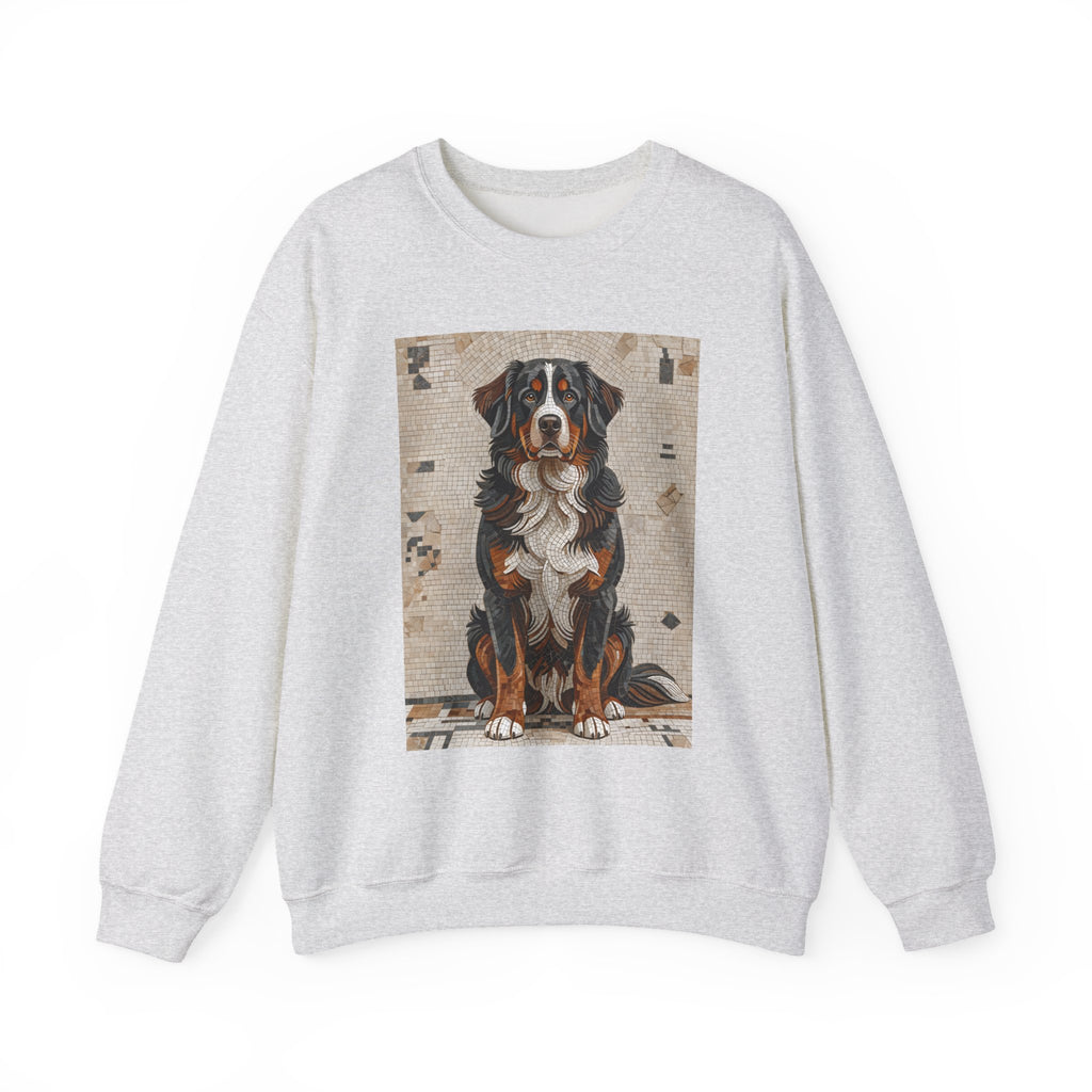 Bernese Mountain Dog Sweatshirt | Living Work of Art Collection | Mosaic Style