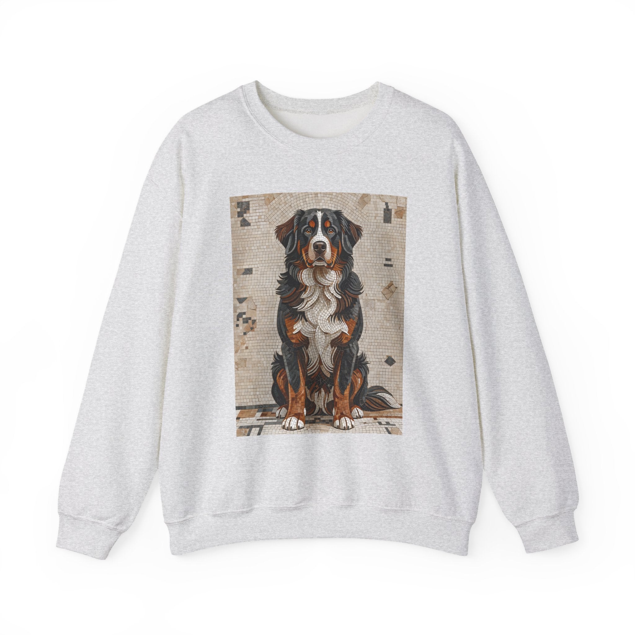 Bernese Mountain Dog Sweatshirt | Living Work of Art Collection | Mosaic Style
