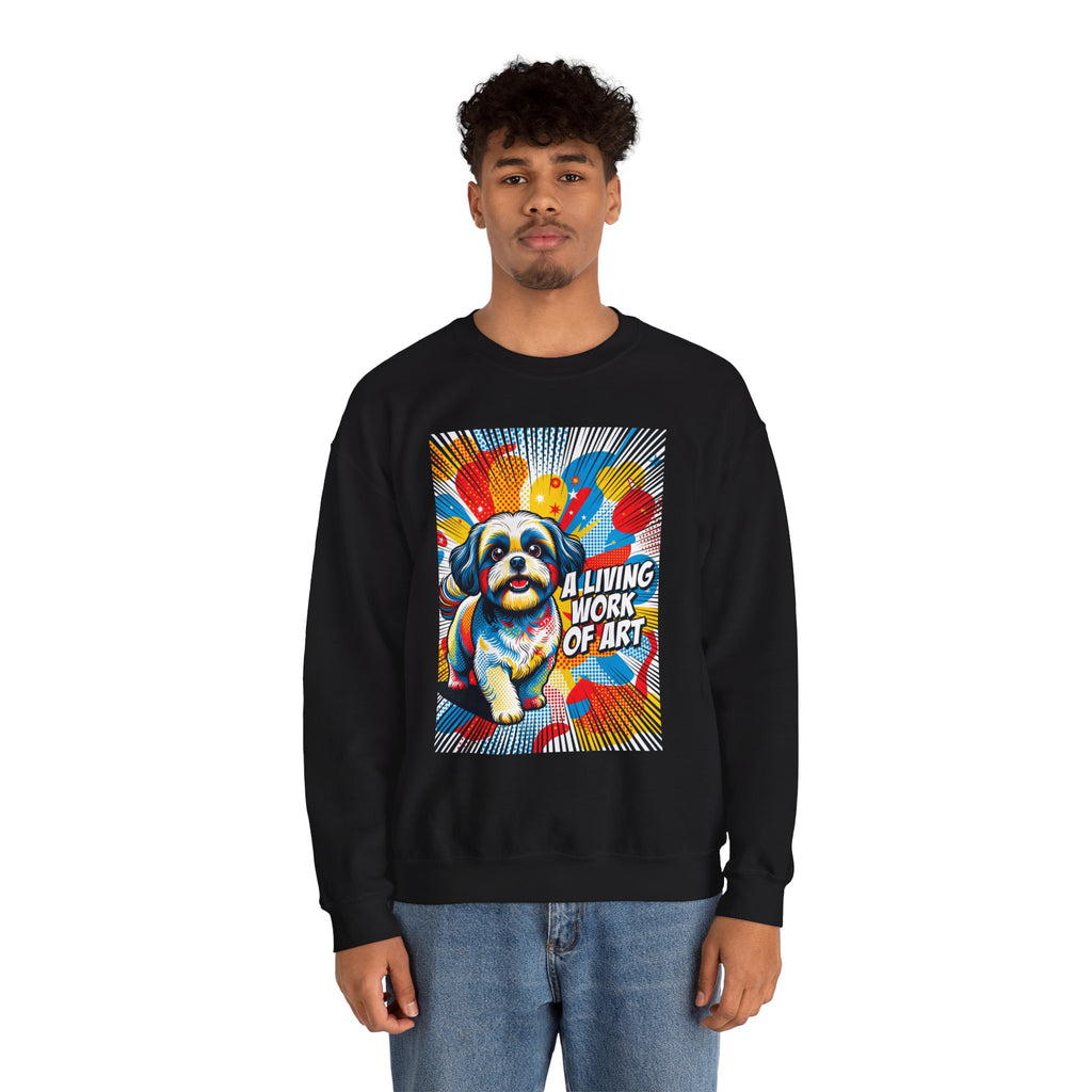 Shih Tzu Sweatshirt | Living Work of Art Collection | Pop Art