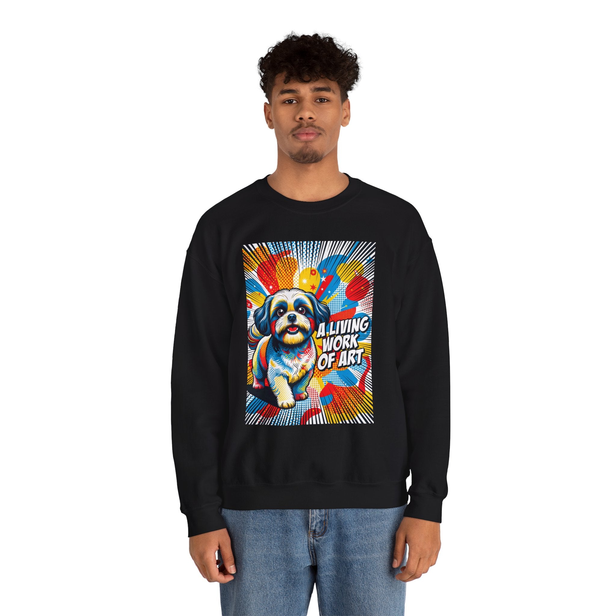 Shih Tzu Sweatshirt | Living Work of Art Collection | Pop Art