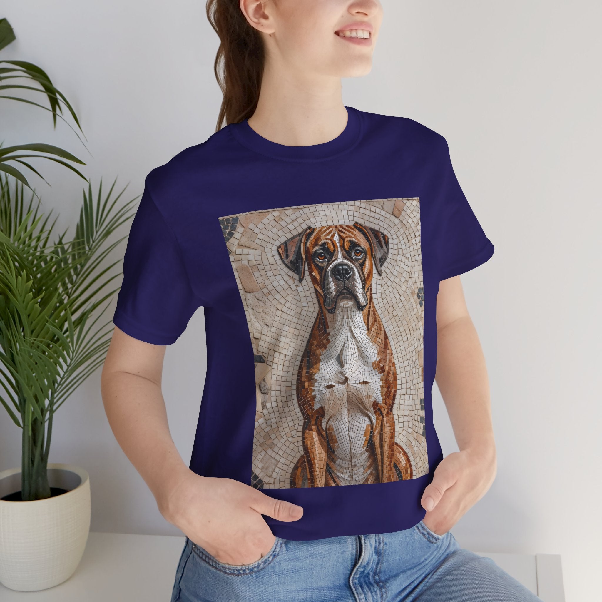 Boxer T Shirt | Living Work of Art Collection | Mosaic Style