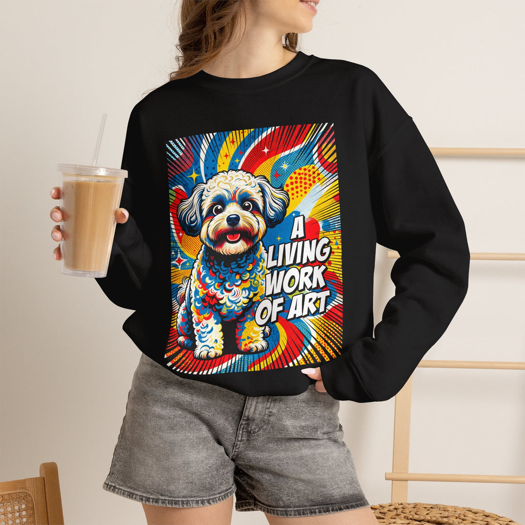 Shih-Poo Sweatshirt | Living Work of Art Collection | Pop Art