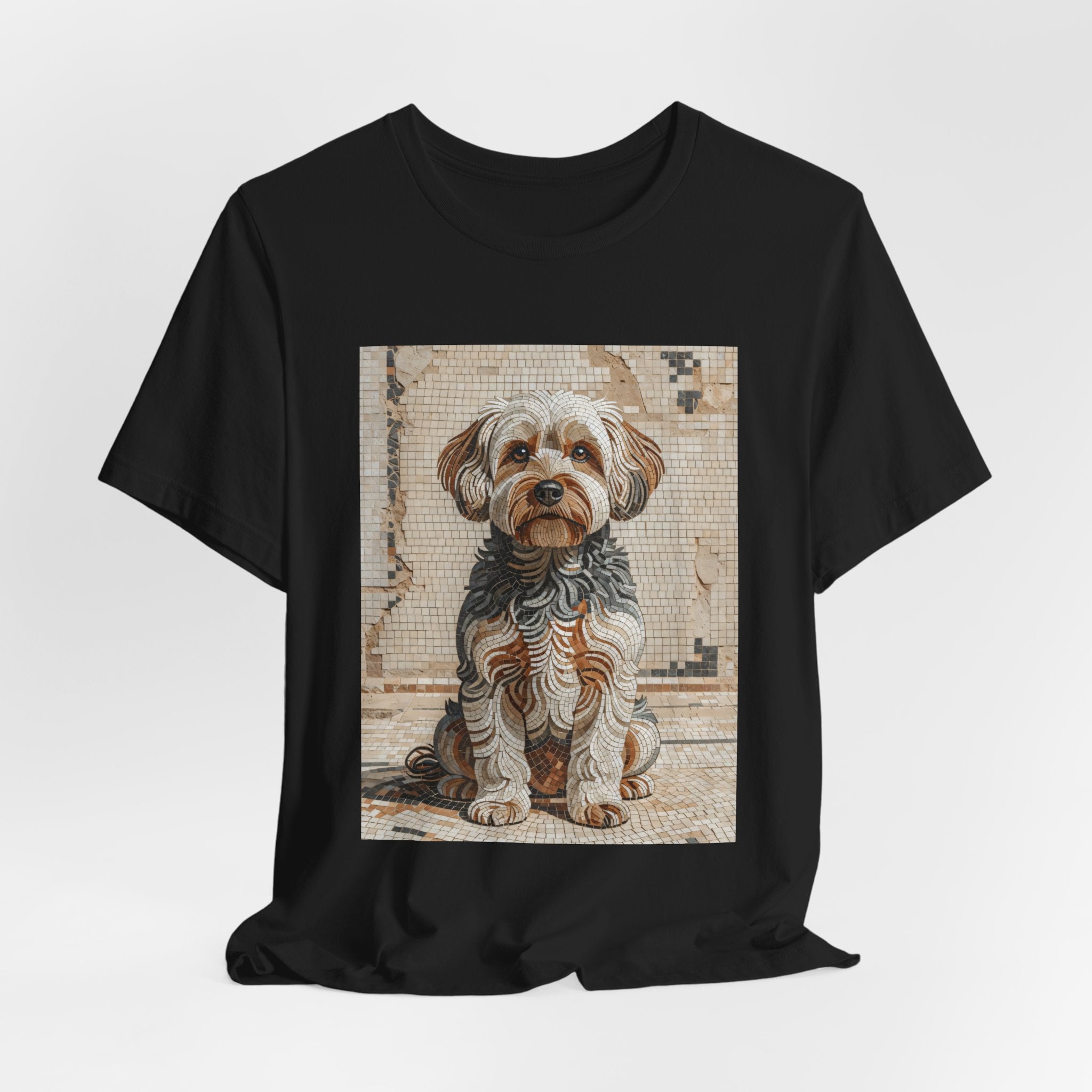 Yorkipoo T Shirt | Living Work of Art Collection | Mosaic Style