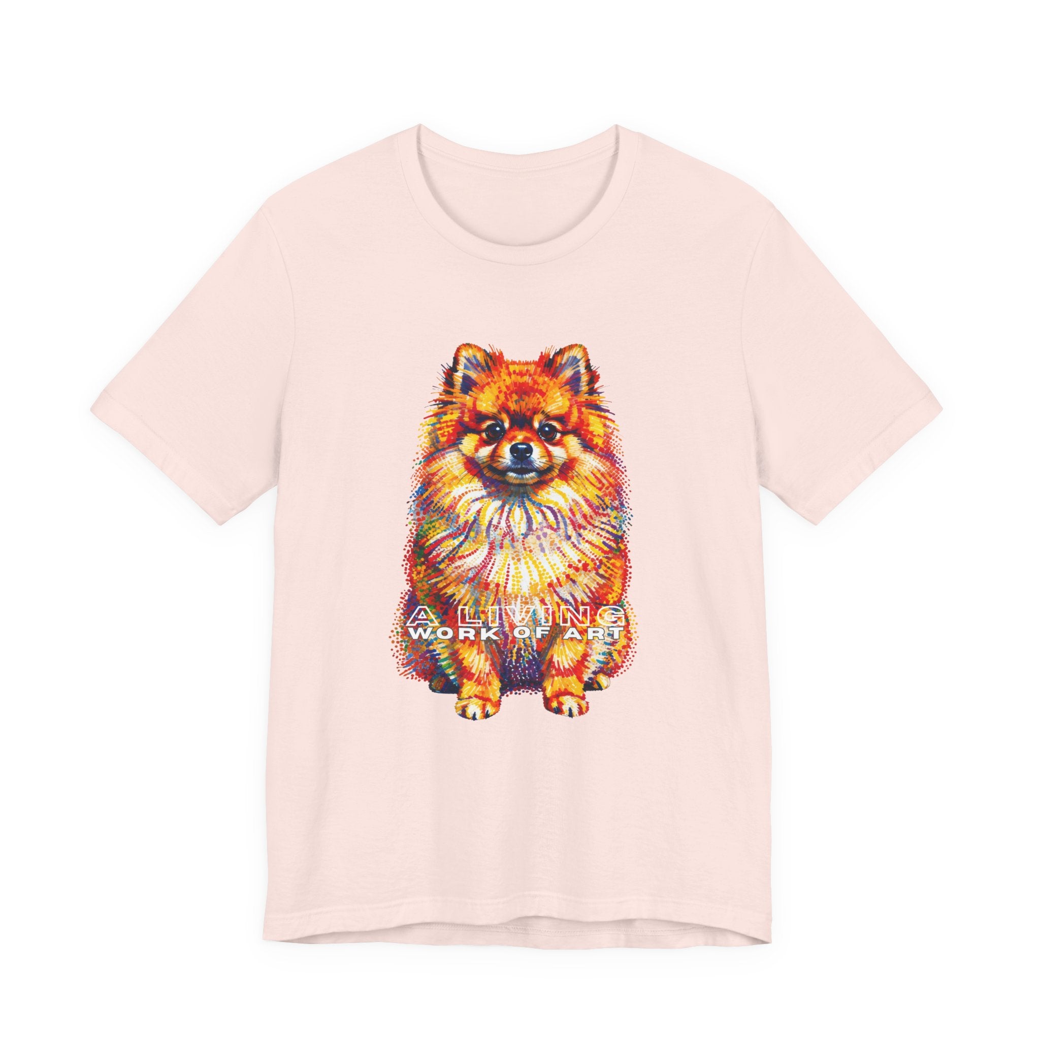 Pomeranian T Shirt | Living Work of Art Collection | Pointillism Style