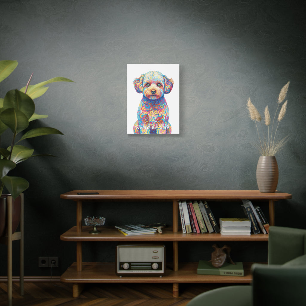 Maltipoo Canvas Wall Art | Living Work of Art Collection | Pointillism Style Print