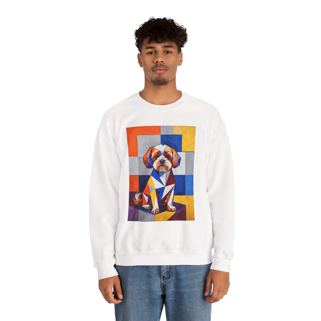 Maltipoo Sweatshirt | Living Work of Art Collection | Cubist Style
