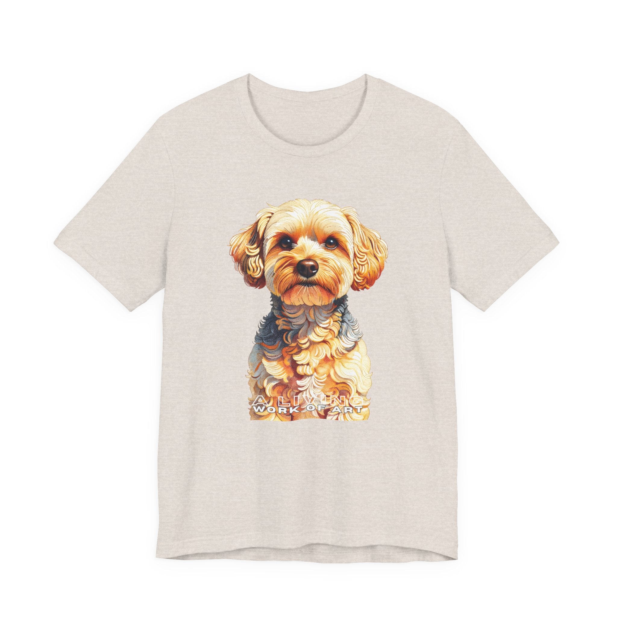 Yorkipoo T Shirt | Living Work of Art Collection | Pointillism Style