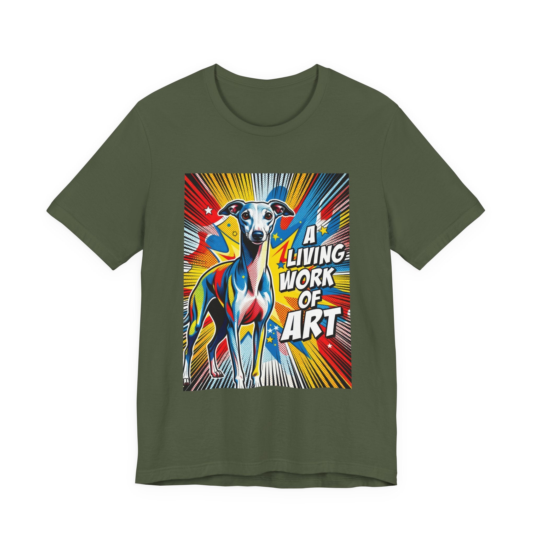Italian Greyhound T Shirt | Living Work of Art Collection | Pop Art