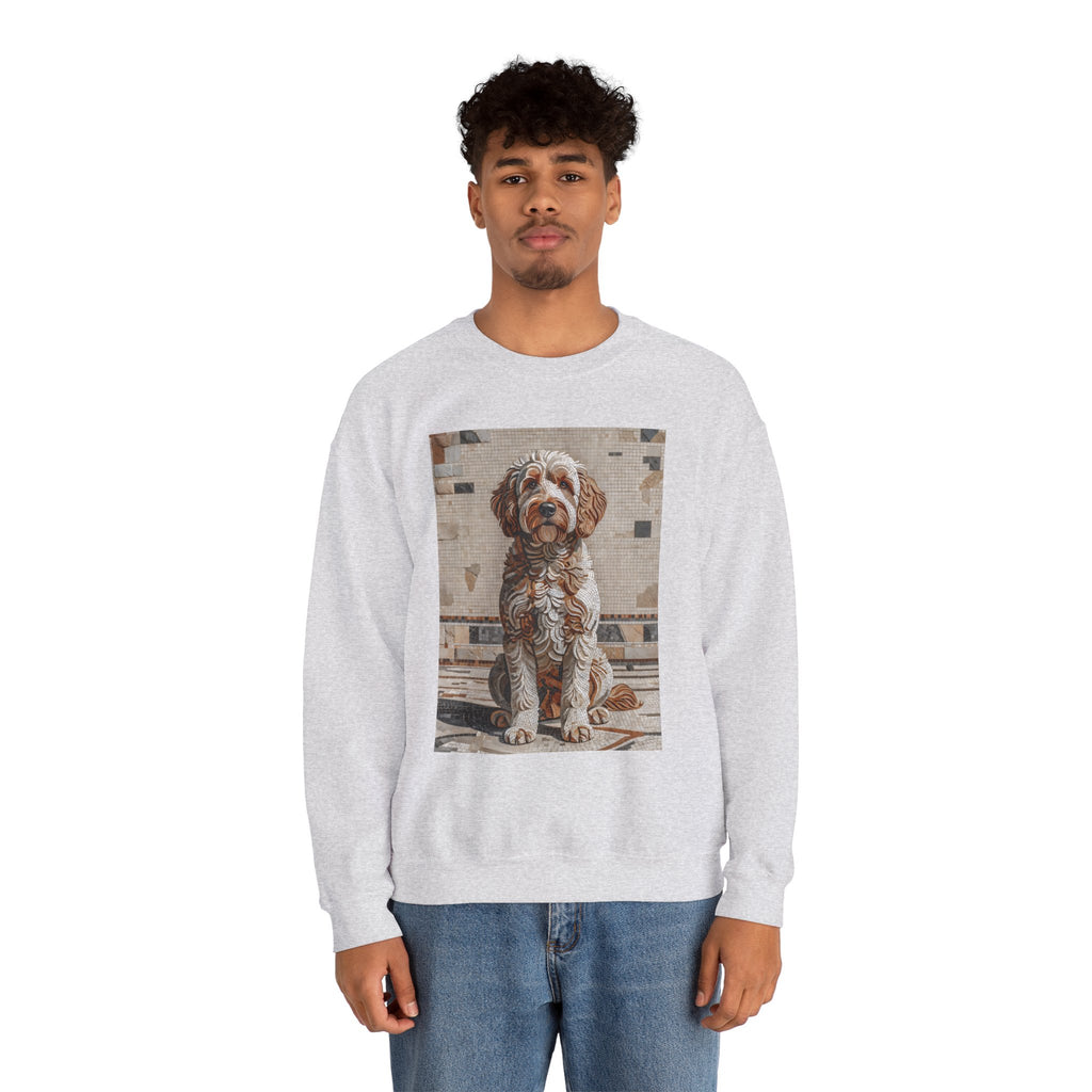 Labradoodle Sweatshirt | Living Work of Art Collection | Mosaic Style