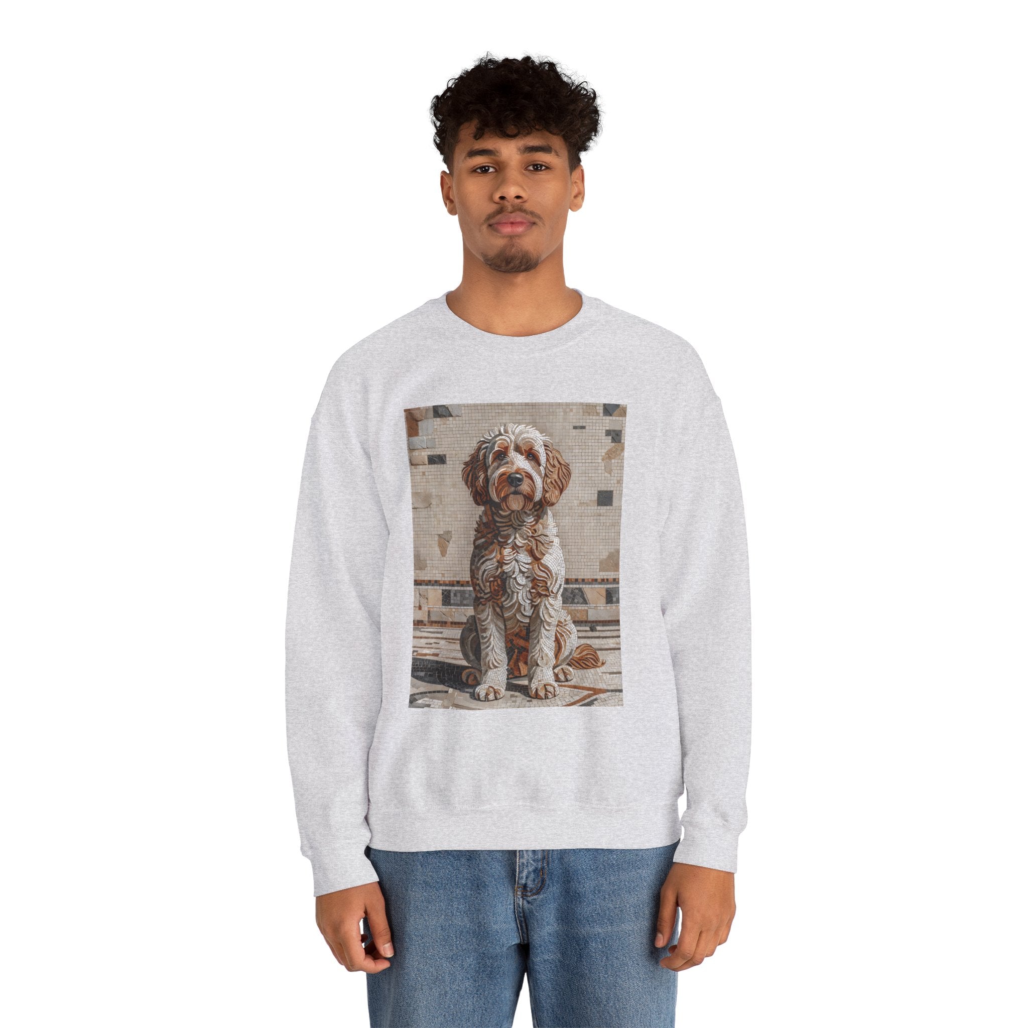 Labradoodle Sweatshirt | Living Work of Art Collection | Mosaic Style