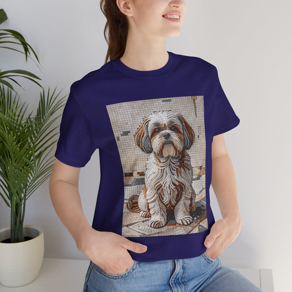 Shih Tzu T Shirt | Living Work of Art Collection | Mosaic Style