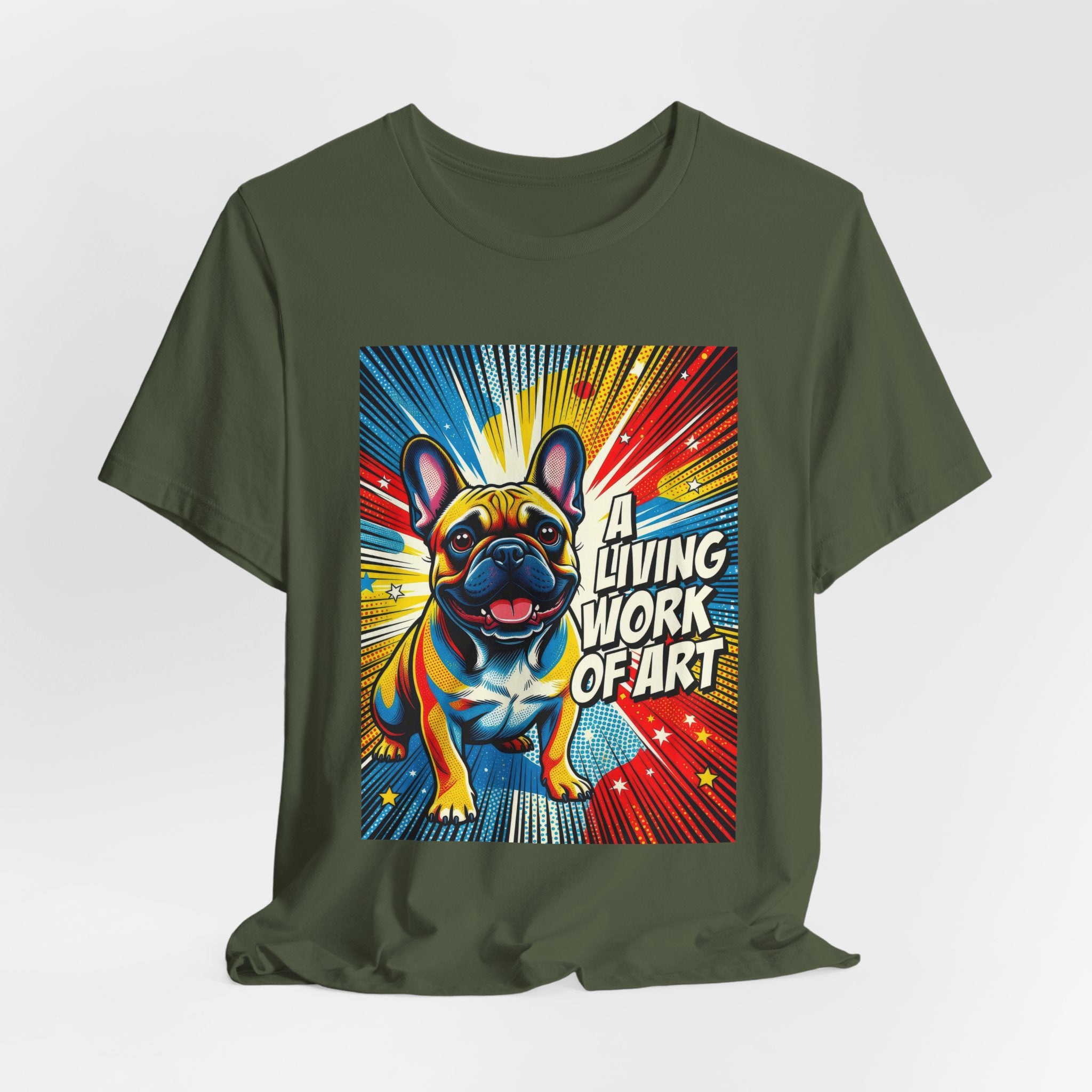 French Bulldog T Shirt | Living Work of Art Collection | Pop Art