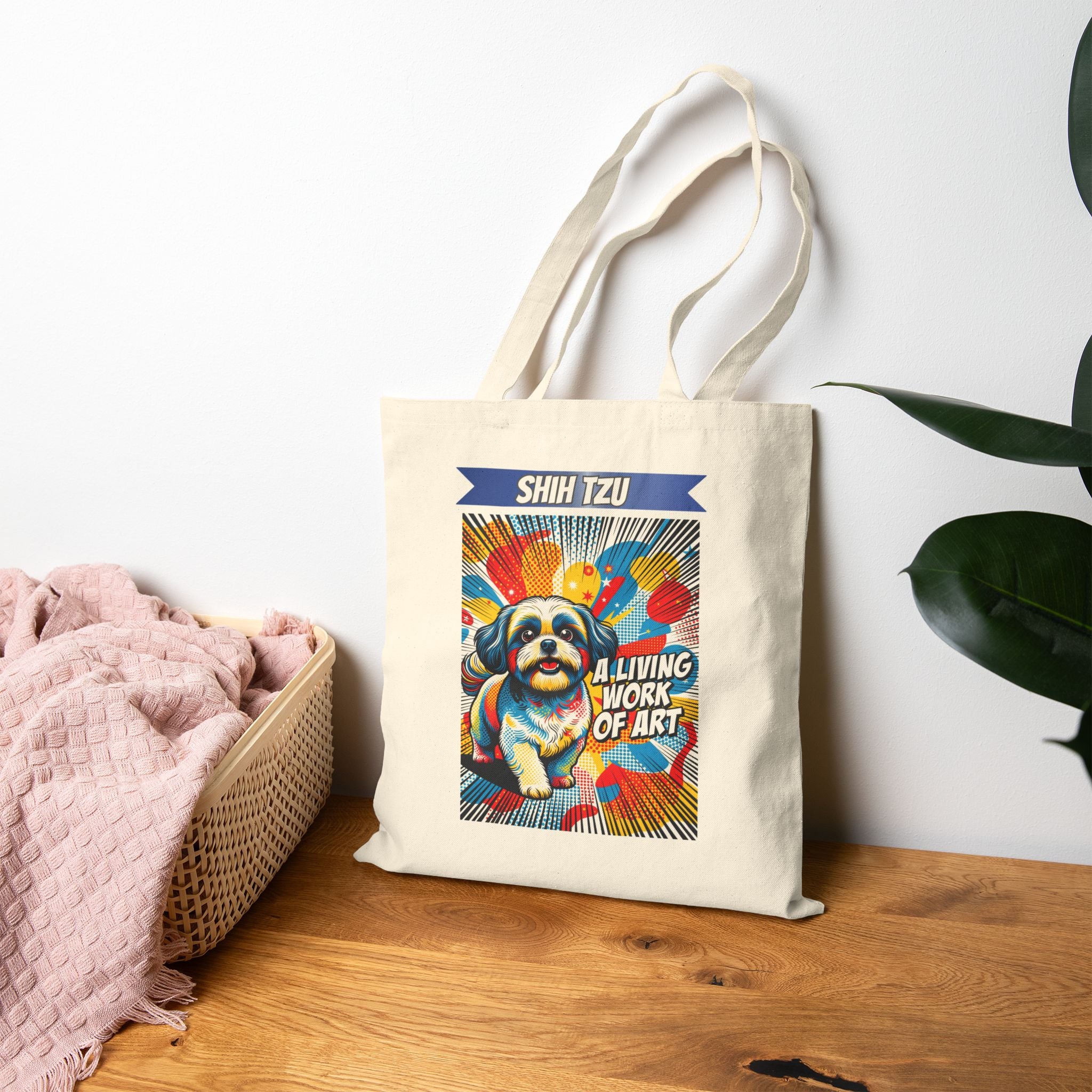 Shih Tzu Tote Bag | Living Work of Art Collection | Pop Art