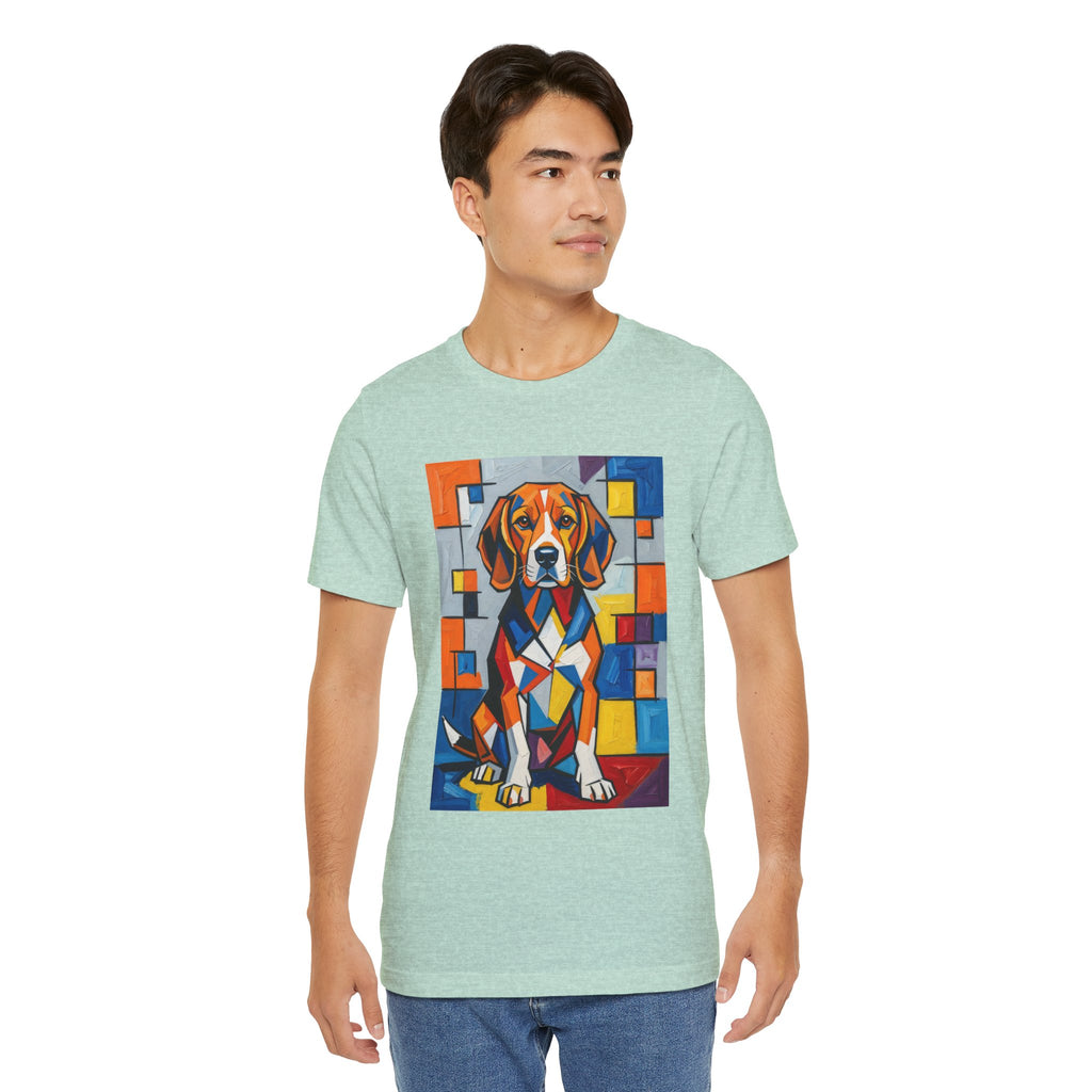 Beagle T Shirt | Living Work of Art Collection | Cubist Style
